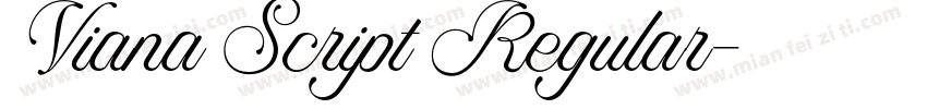 Viana Script Regular字体转换